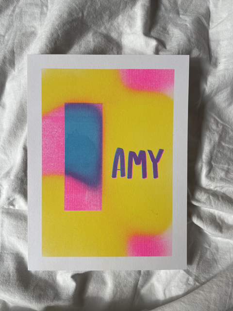 geboortekaartje AMY
